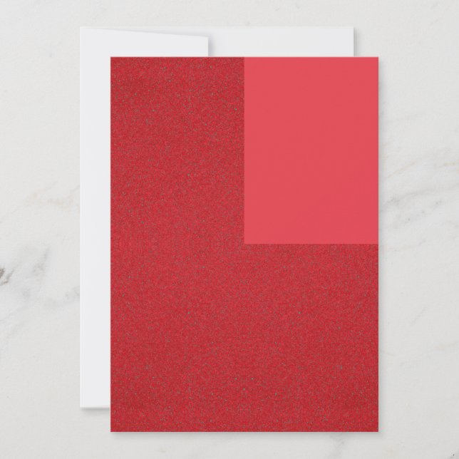 Tomato Red Corner Accent Card – Customisable (Front)