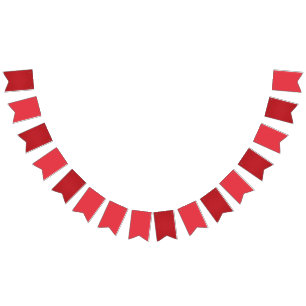Tomato Red Custom Bunting Banner