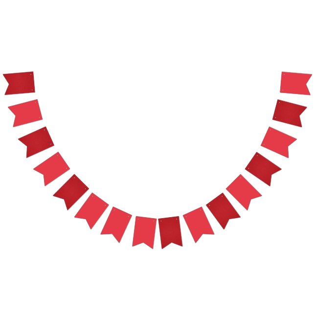 Tomato Red Custom Bunting Banner (All)