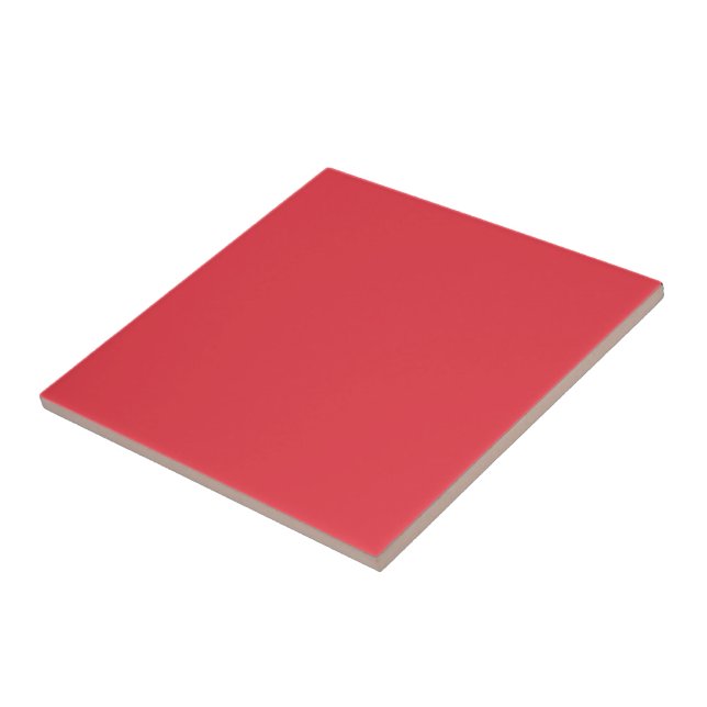 Tomato Red Custom Ceramic Tile (Side)
