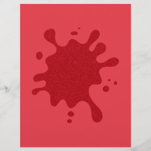 Tomato Red Customisable Splatter Flyer