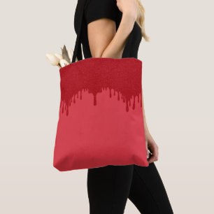 Tomato Red Drip All-Over Tote – Customisable Bag