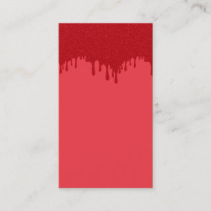 Tomato Red Drip Business Card – Customisable