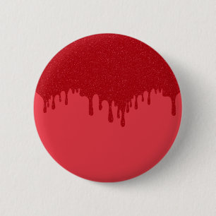 Tomato Red Drip Custom Button