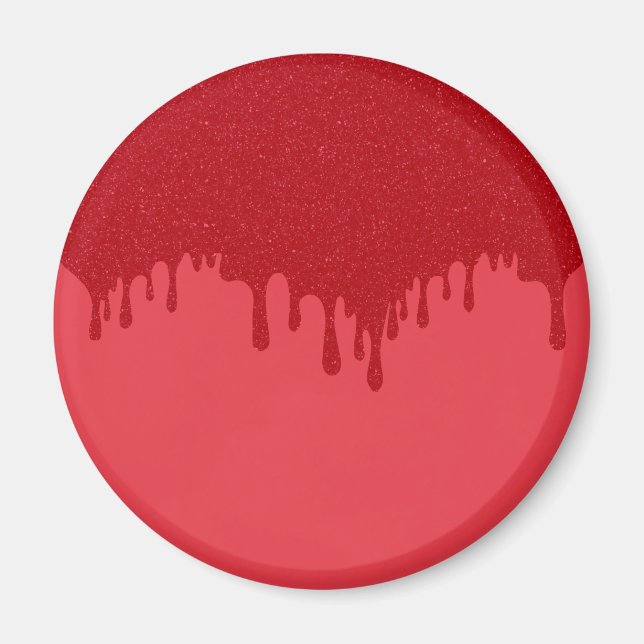 Tomato Red Drip Custom Fridge Magnet (Front)