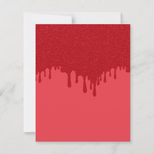 Tomato-Red Drip Semi-Gloss Sheets – Customisable