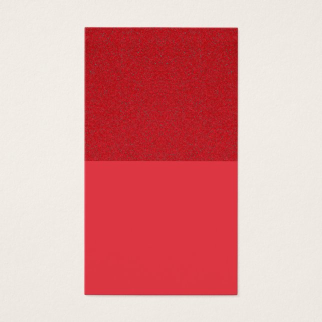 Tomato Red Dual-Finish Profile Card – Customisable (Front)