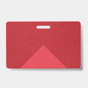 Tomato Red Dual Texture Name Badge – Customisable ID Badge