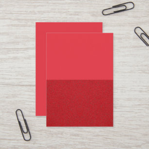 Tomato Red Dual-Tone Custom Business Card