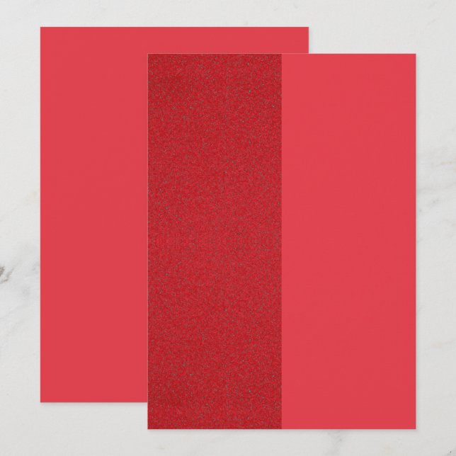 Tomato Red Duo Flat Card – Customisable Design (Front/Back)