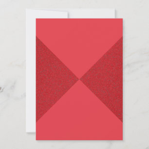 Tomato Red Geometric Split Card – Customisable