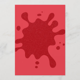 Tomato Red Glitter Splash Menu – Customisable