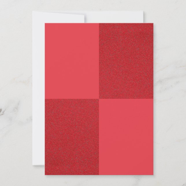 Tomato Red Grid Card – Customisable Modern Design (Front)