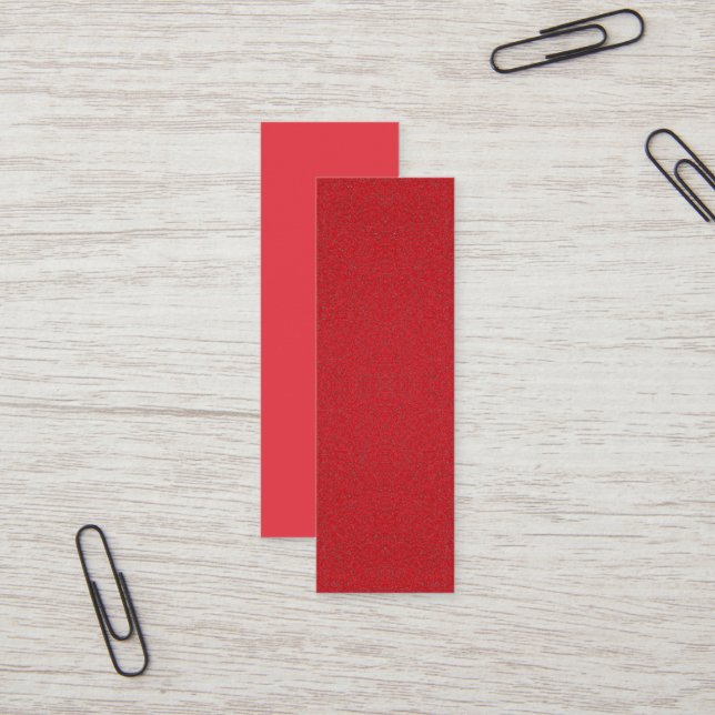 Tomato Red Half-Texture Business Card – Customise (Front/Back In Situ)