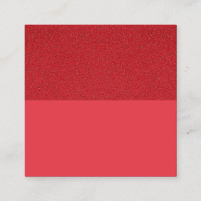 Tomato Red Horizon Split Enclosure Card (Custom) (Front)