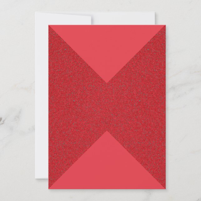 Tomato Red Hourglass Card – Custom Design (Front)
