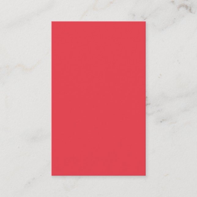 Tomato-Red Matte Business Card Blank – Customise (Front)