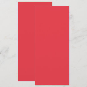 Tomato Red Minimalist Slim Invitation – Customise