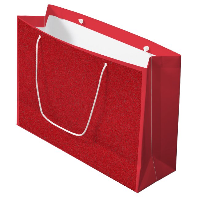 Tomato Red Noise‐Effect Gift Bag (Large) - Custom (Front Angled)