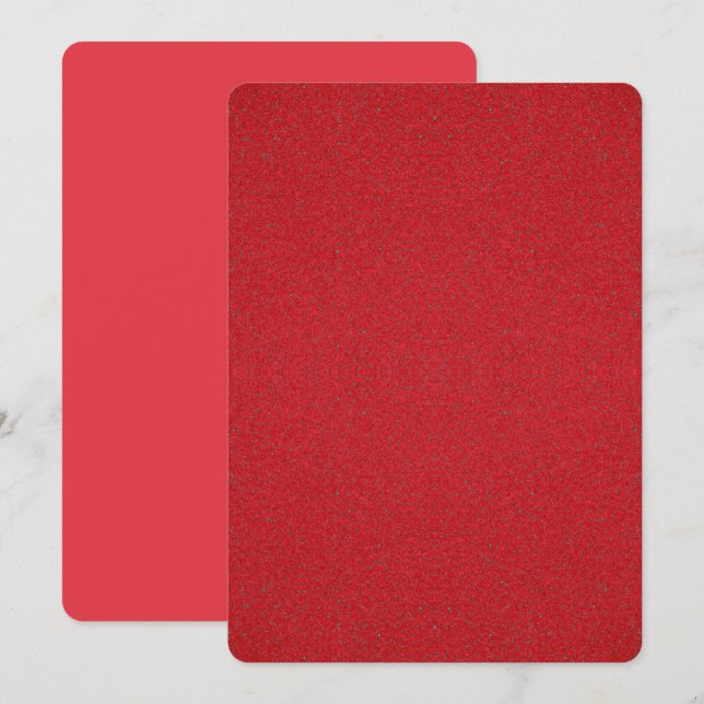 Tomato Red Noise Effect Invitation – Customisable (Front/Back)