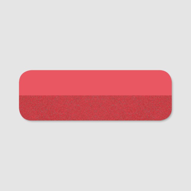 Tomato Red + Noise Effect Label Tag – Customisable (Front)