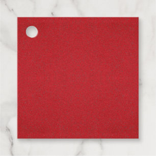 Tomato Red Noise Favour Tag with Hole – Customise