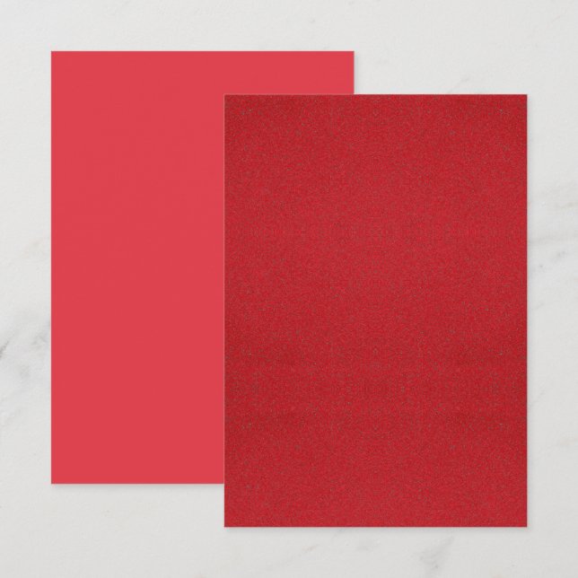 Tomato Red Noise RSVP Card – Customisable (Front/Back)