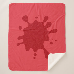 Tomato Red Noise Splash Blanket – Customisable