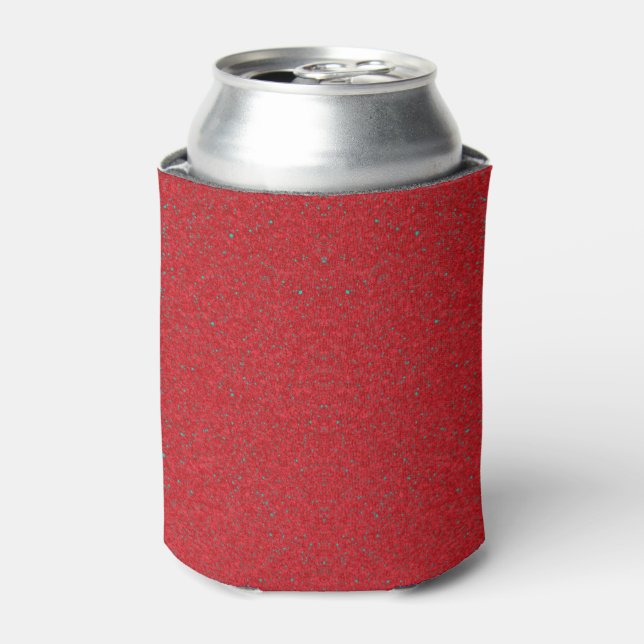Tomato Red Noise Texture Can Cooler – Customisable (Can Front)