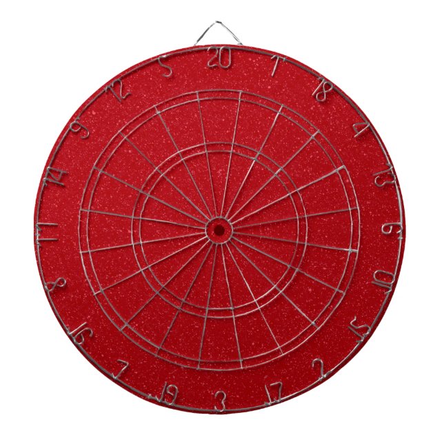 Tomato Red Noise Texture Dartboard – Customisable (Front)
