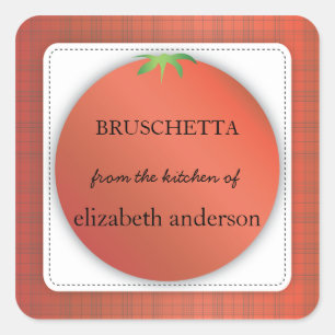 Tomato Red Plaid From the Kitchen of Label