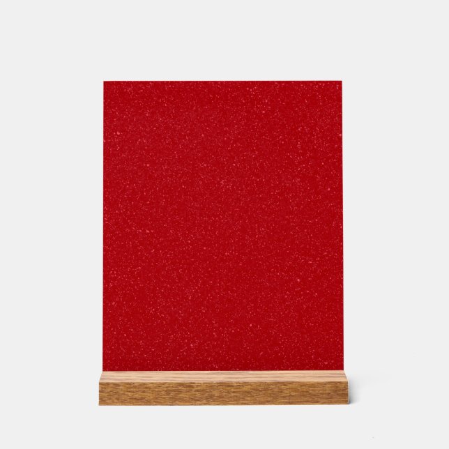 Tomato Red Sparkle Acrylic Sign 8"x10" – Customise (Front)