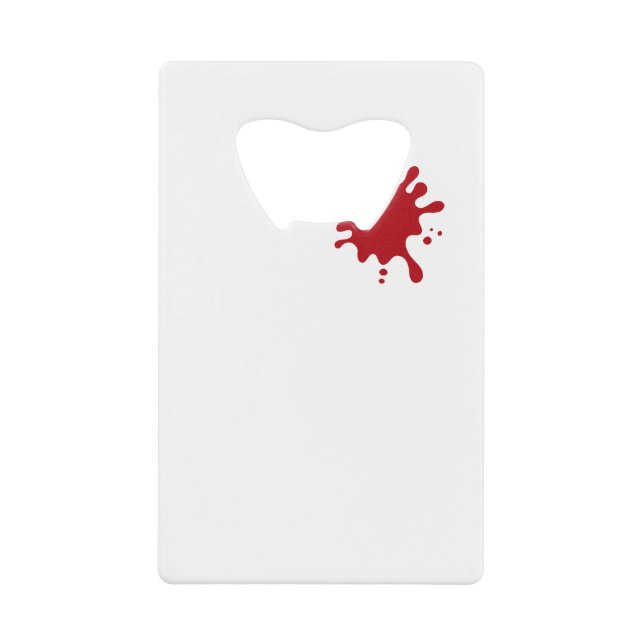 Tomato Red Splash Card Bottle Opener – Customise (Front)