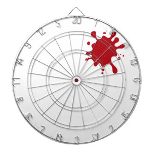 Tomato Red Splash Custom Dartboard