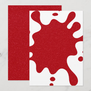 Tomato Red Splash Flat Menu – Customisable