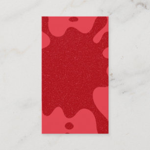 Tomato Red Splash Texture Calling Card – Customise