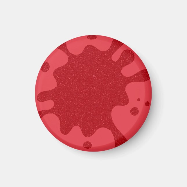 Tomato Red Splatter Custom Magnet (Front)