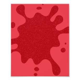 Tomato Red Splatter Custom Poster Print