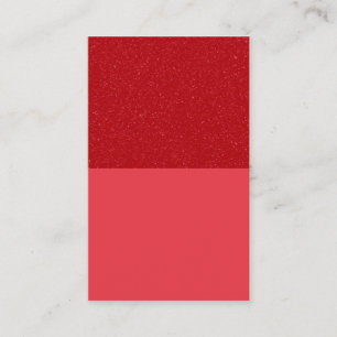 Tomato-Red Split-Bar Card, Top Texture – Customise Business Card