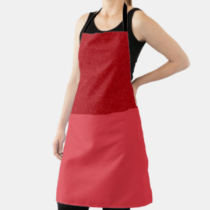 Tomato-Red Split Chef Apron – Customisable