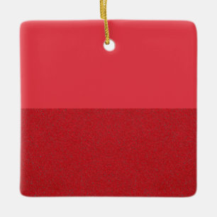 Tomato Red Split Horizontal Ornament – Customise
