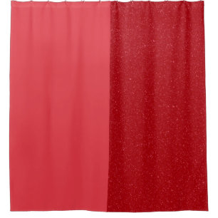 Tomato Red Split Shower Curtain