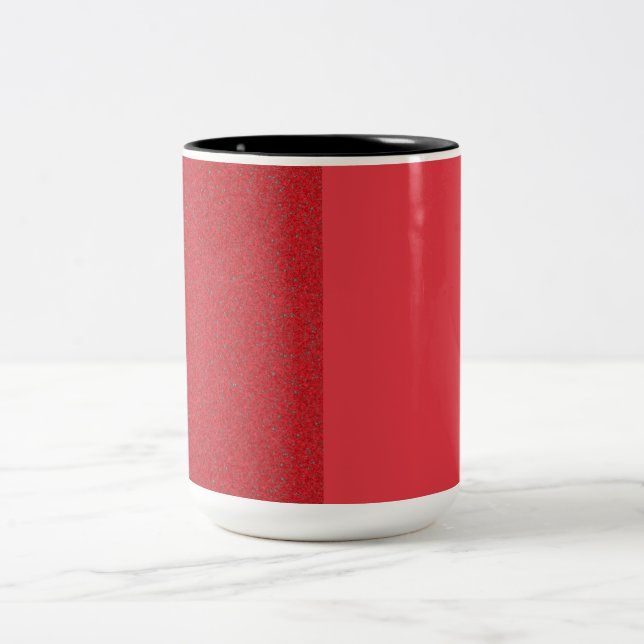 Tomato Red Split Speckle Ceramic Mug – Customise (Center)