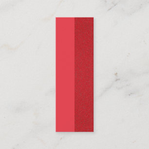 Tomato Red Split-Texture Business Card – Customise