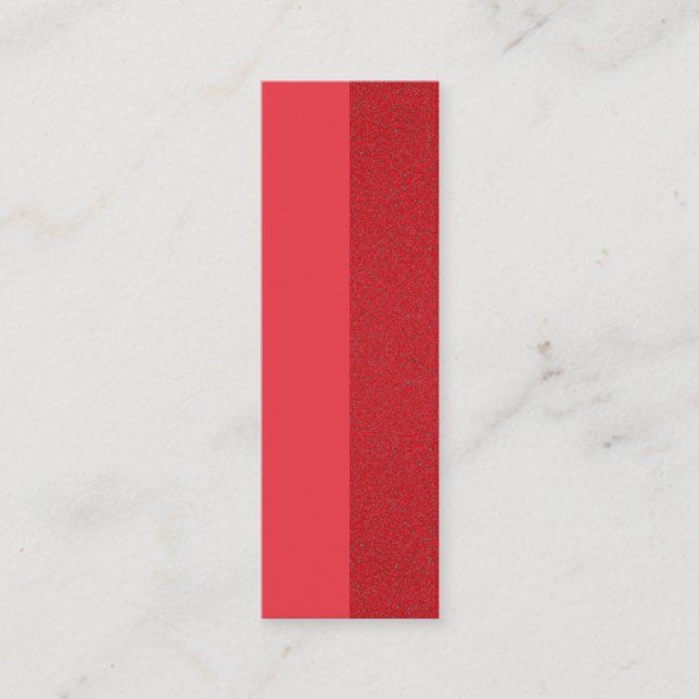 Tomato Red Split-Texture Business Card – Customise (Front)