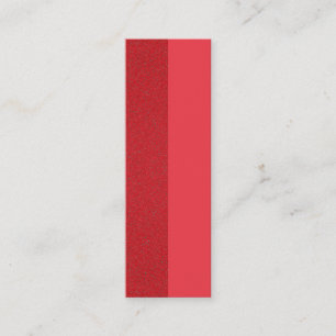 Tomato Red Split-Texture Business Card – Customise