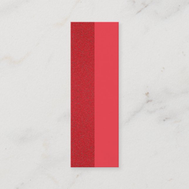 Tomato Red Split-Texture Business Card – Customise (Front)