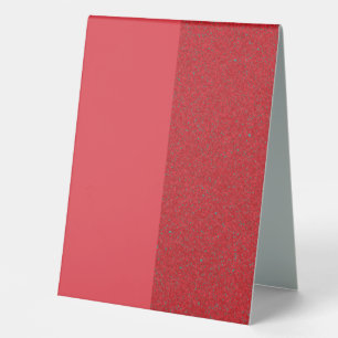 Tomato Red Split-Texture Table Tent Sign (Custom)