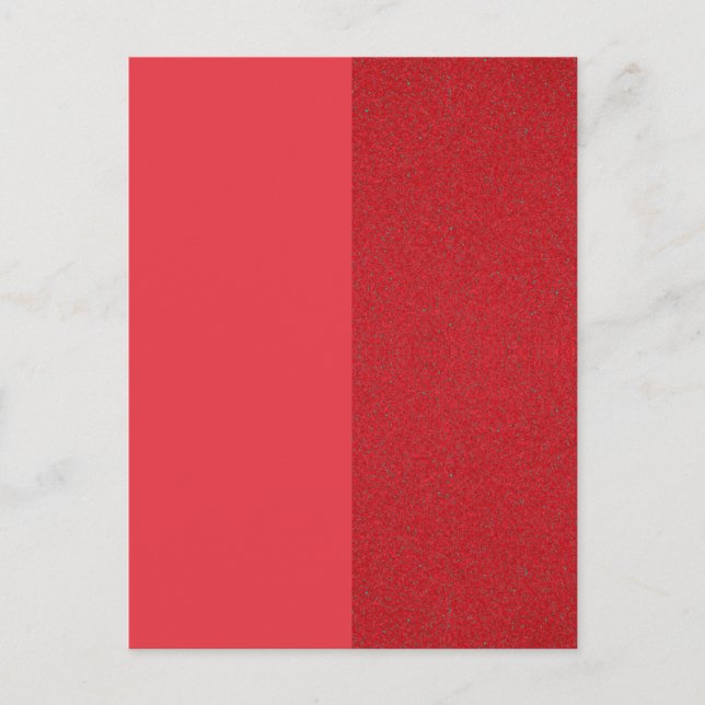 Tomato Red Split Textured Invitation Card - Custom (Front)