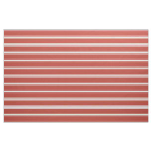 Tomato Red Stripes custom fabric
